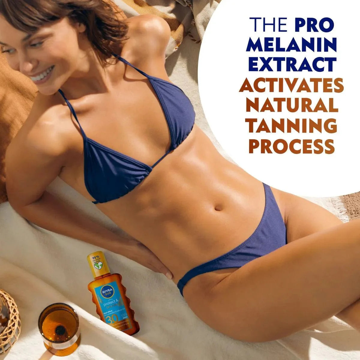 Nivea Sun Tan Activating Oil SPF30 Protect&Bronze 200ml / 6.8 fl.oz - 2 Pack