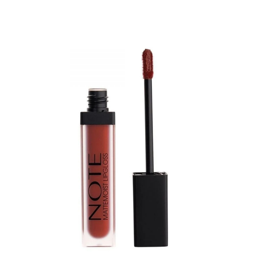Note Cosmetics Mattemoist Lipgloss Rouge à lèvres liquide semi-mat satiné - 408 Femme Fatale