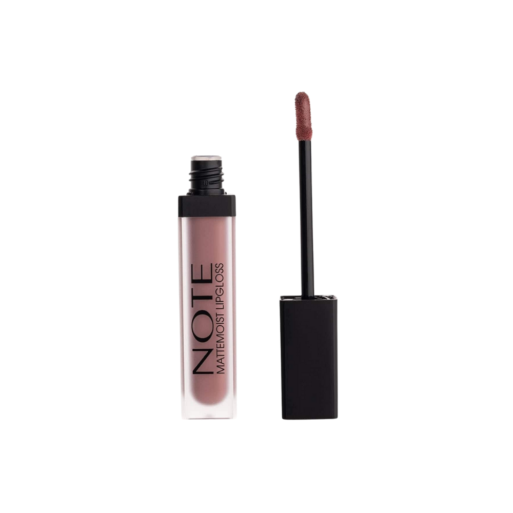 Note Cosmetics Mattemoist Lipgloss Rouge à lèvres liquide semi-mat satiné - 412 Forever Nude