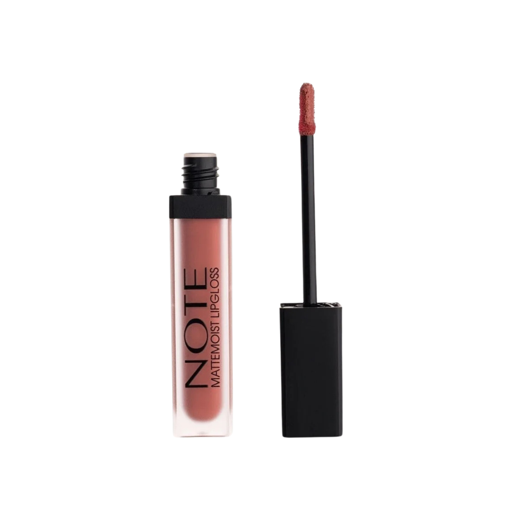 Note Cosmetics Mattemoist Lipgloss Rouge à lèvres liquide semi-mat satiné - 413 Coral Touch