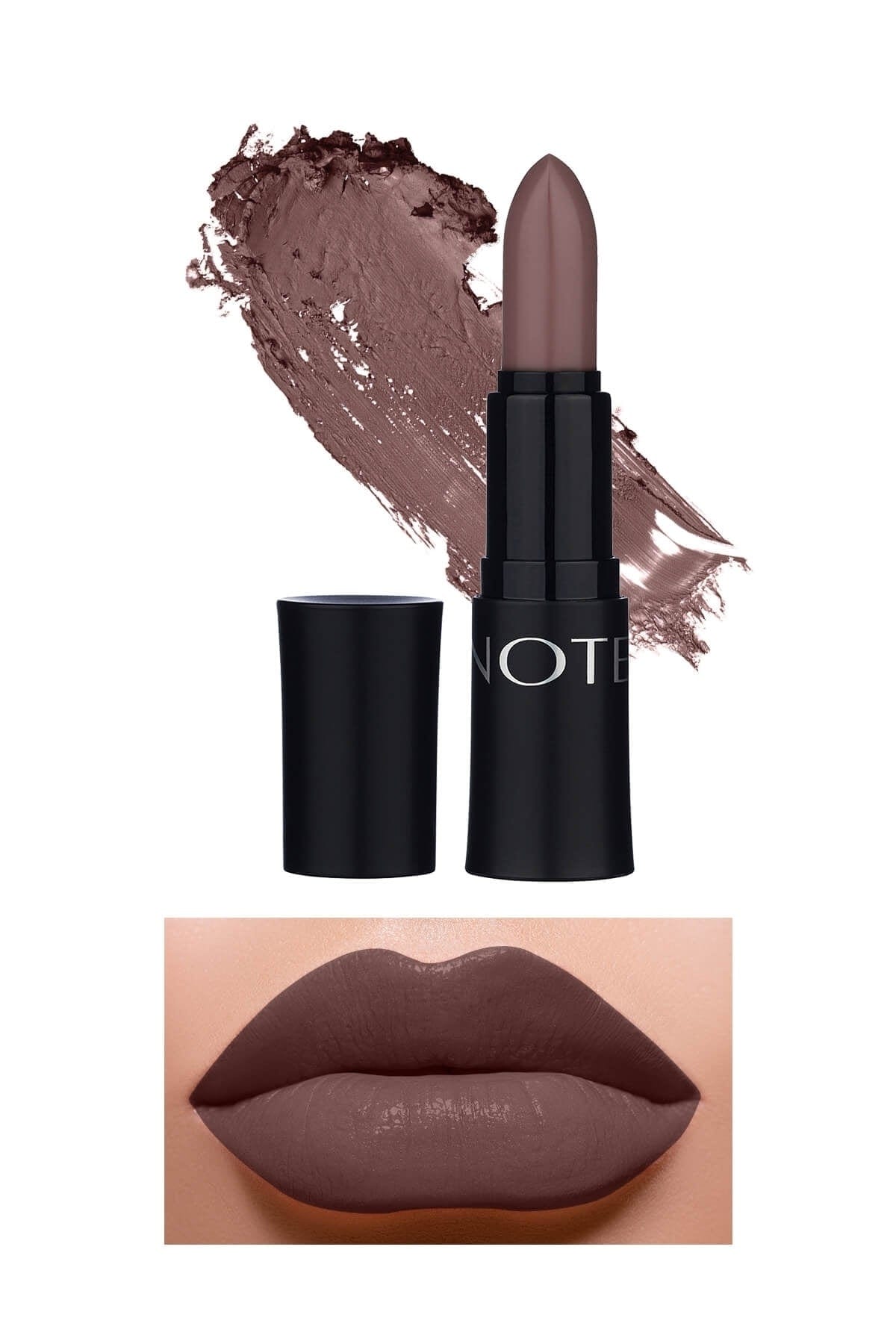 Rouge à lèvres Mattemoist de Note Cosmetics, fini mat, 303 Miss Kiss