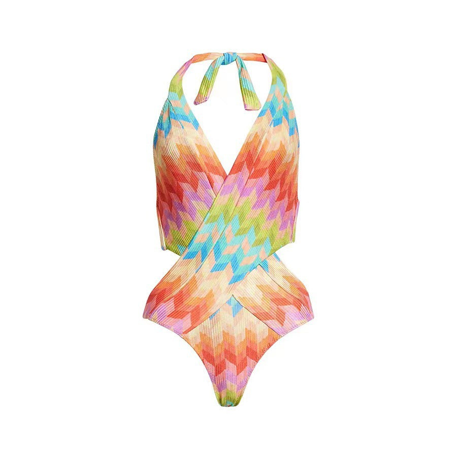 Sexy Bikini Belly Covering Beach Bikini Yarn Skirt Set Swimsuit