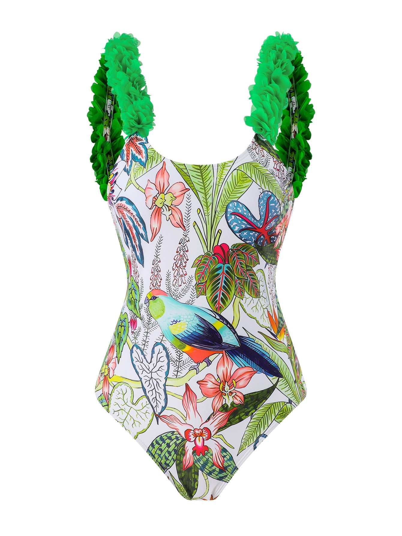 One Piece Printed Skirt Conservative Swimwear Two Piece Women Swimsuit