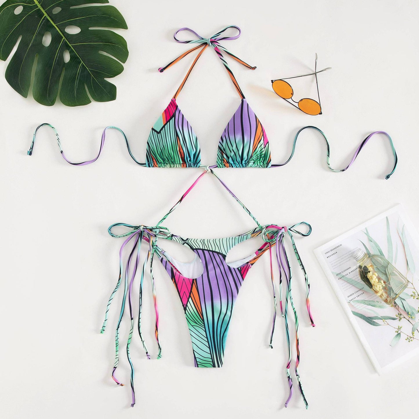 Quality Bikini Bikini Tassel High Elastic Split Swimsuit Bikini Swimsuit