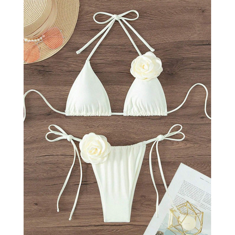 Three Dimensional Floral Swimsuit Women Bikini Suit Sexy Bikini