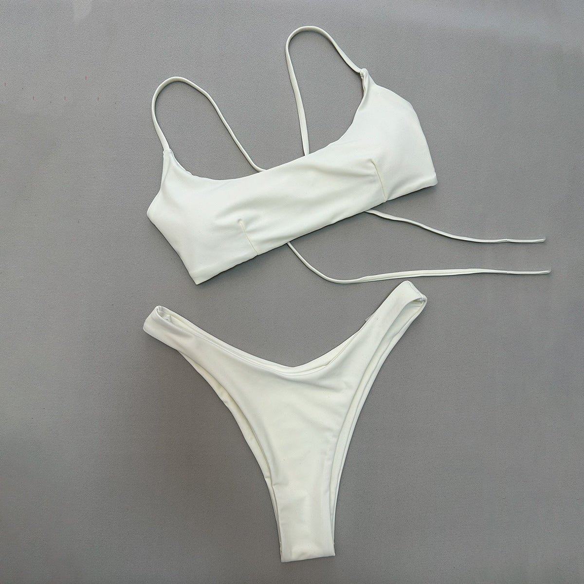 Bikini Sexy Bikini Solid Color Split Women Swimsuit Women