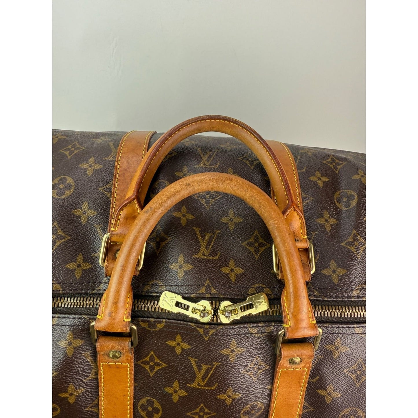 Sac de voyage Louis Vuitton Keepall 55 en toile monogrammée