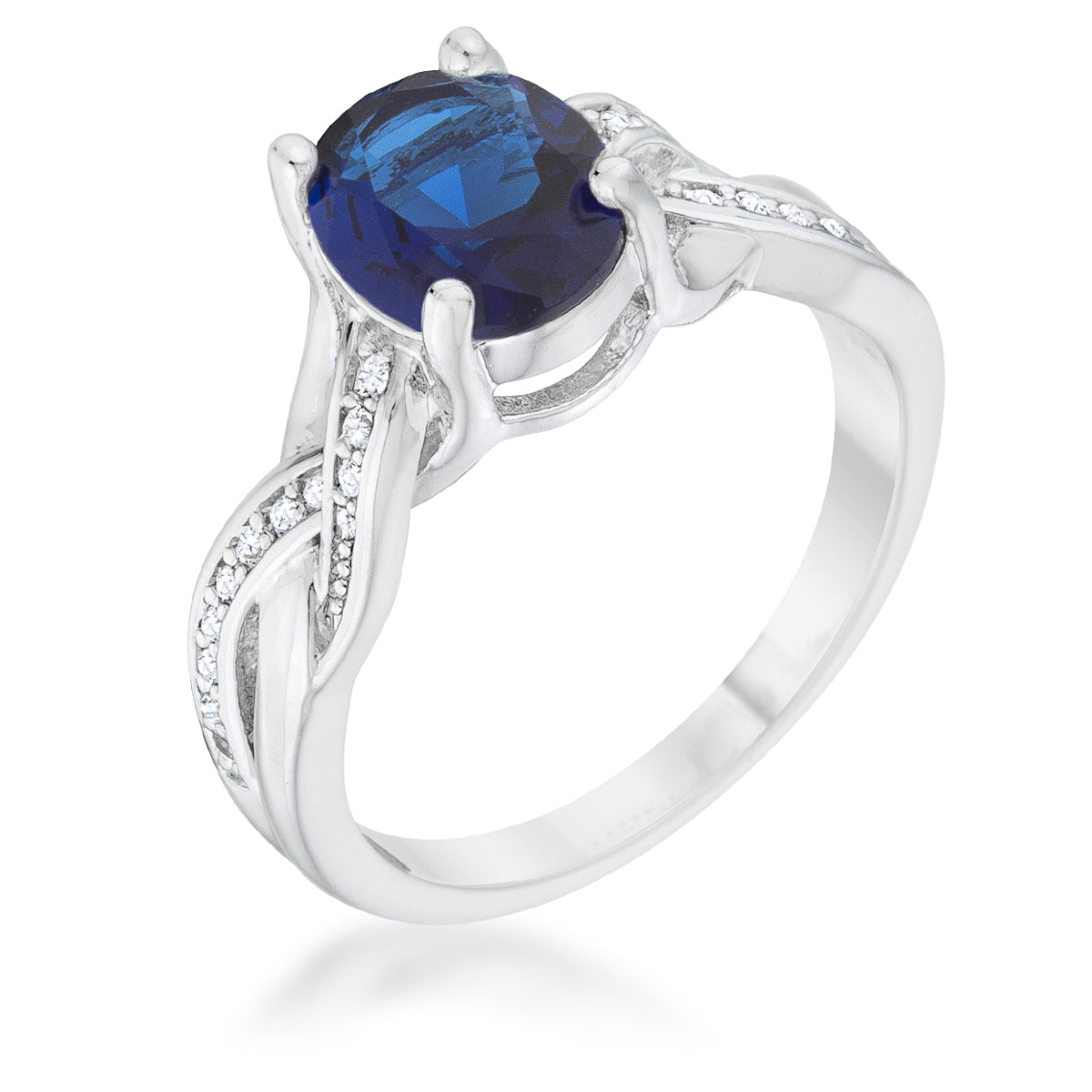 Justine 2ct CZ Classic Oval Ring