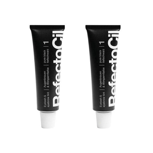 RefectoCil Eyebrow and Eyelash Dye No:1 Black 15 ml 2 Pack