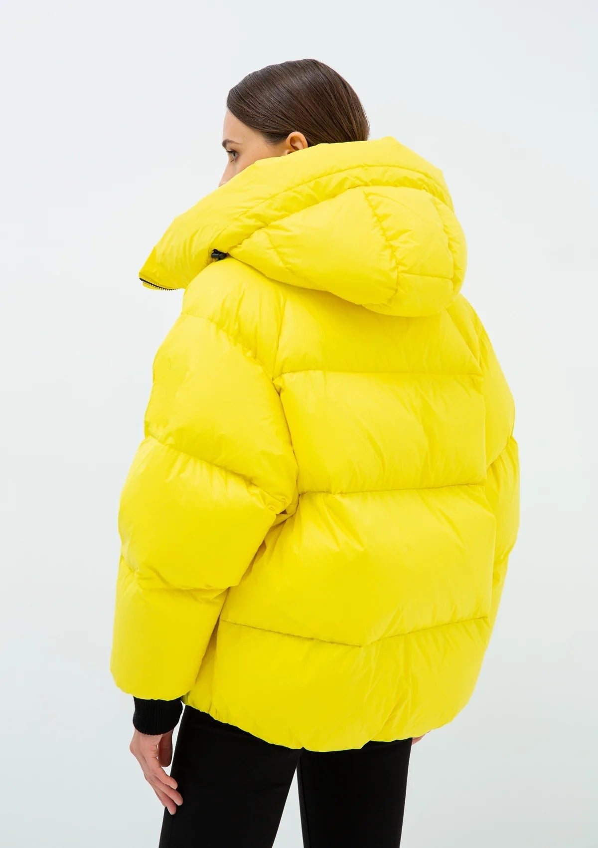 Doudoune à capuche Gisela Premium en jaune 