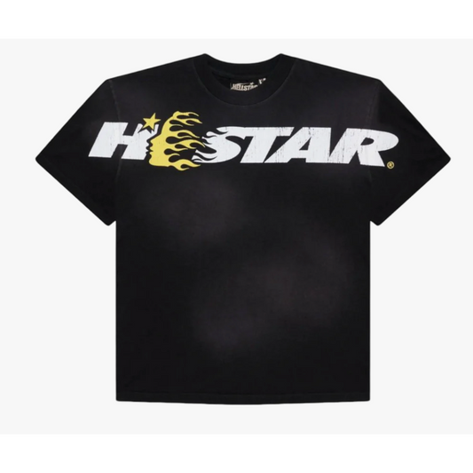 Hellstar Studios Cartoon Logo T Shirt (Black/Yellow)