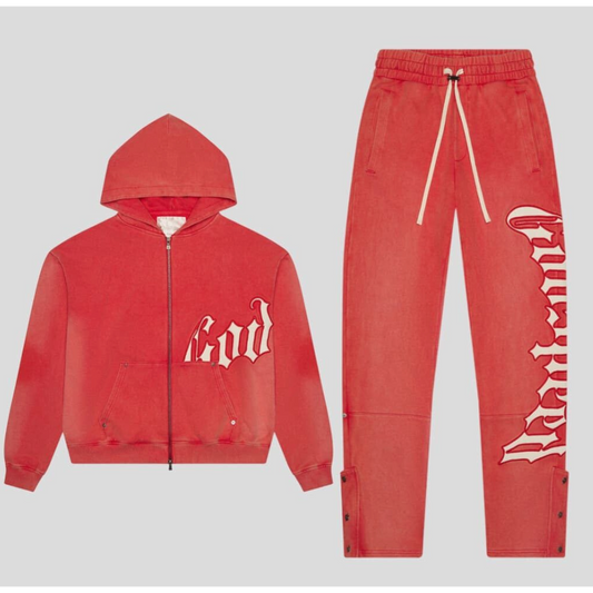 Godspeed OG Logo Sweatsuit V2 (Vintage Red)