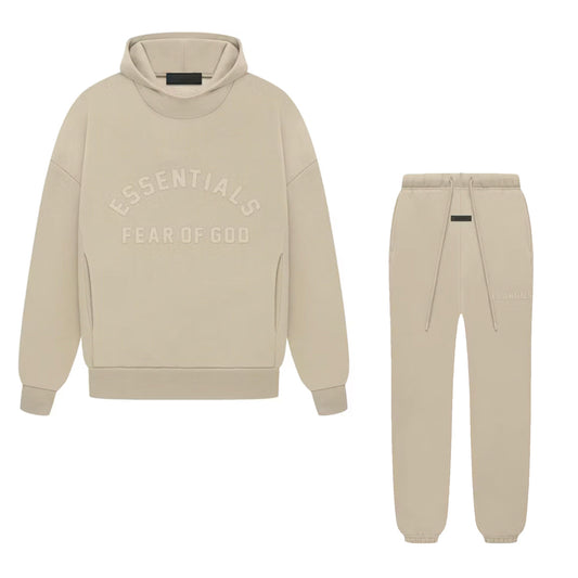 Fear of God Essentials Sweatsuit "Dusty Beige" FULL SET