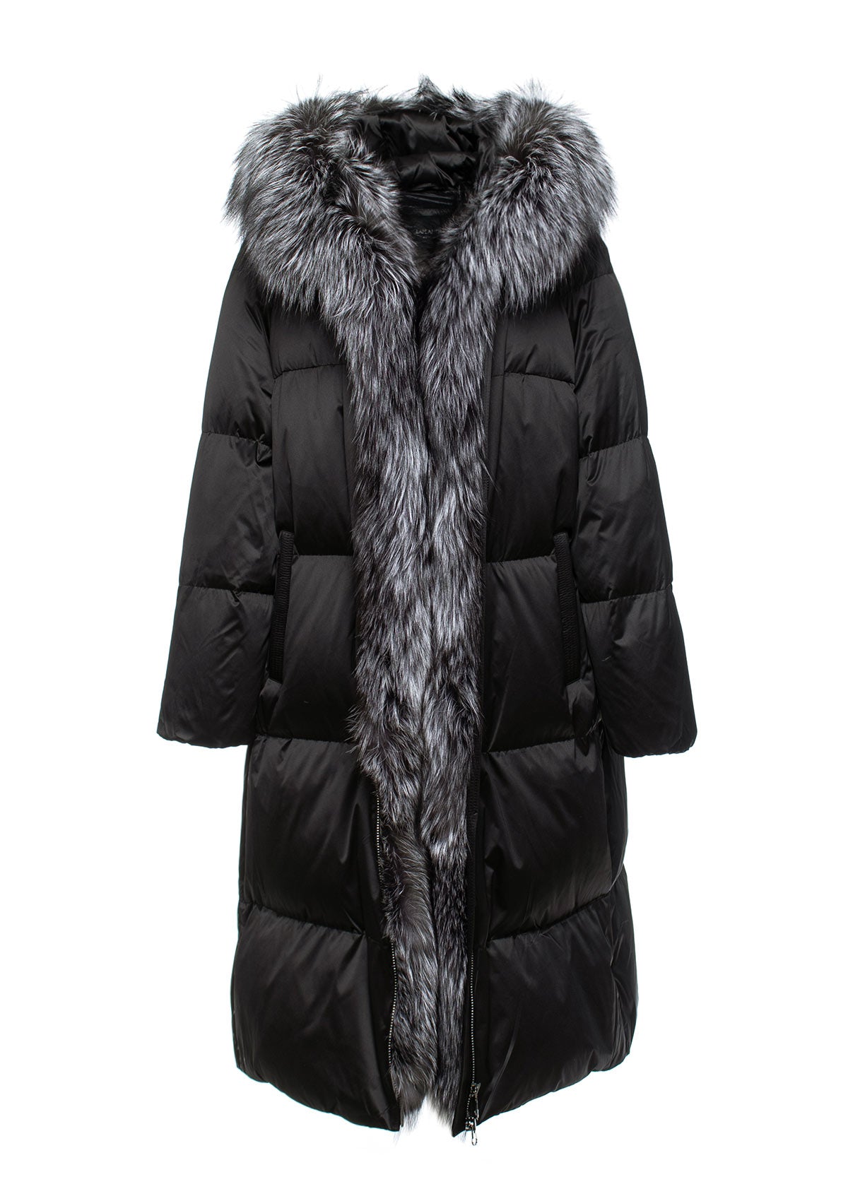Parka Charlotte en duvet de renard argenté véritable
