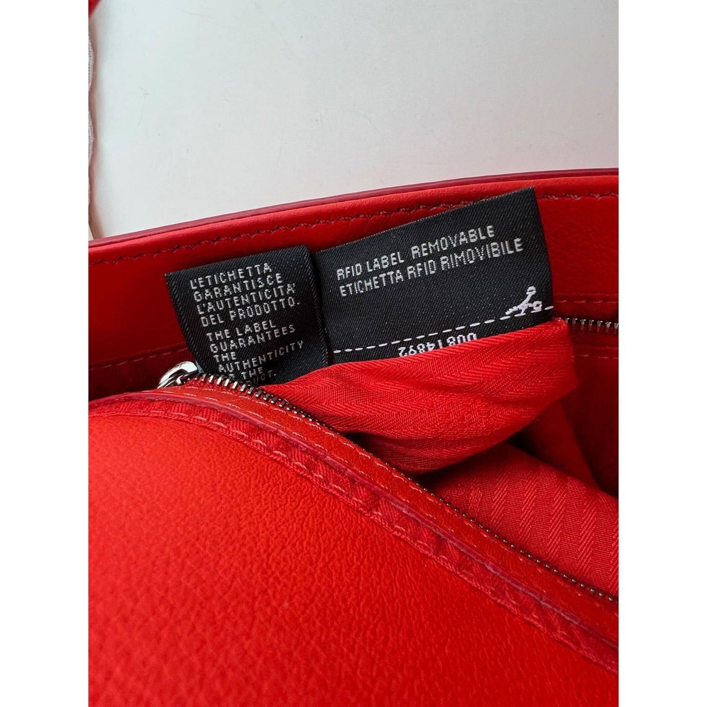 Fendi Vitello Baguette Papavero Sac à main à bandoulière