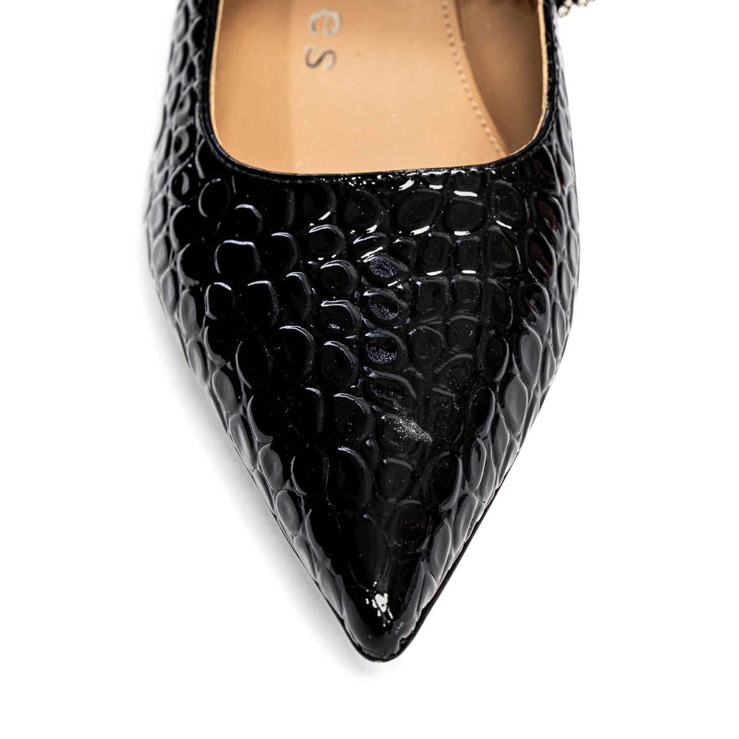 Escarpin en cuir gaufré Antonella