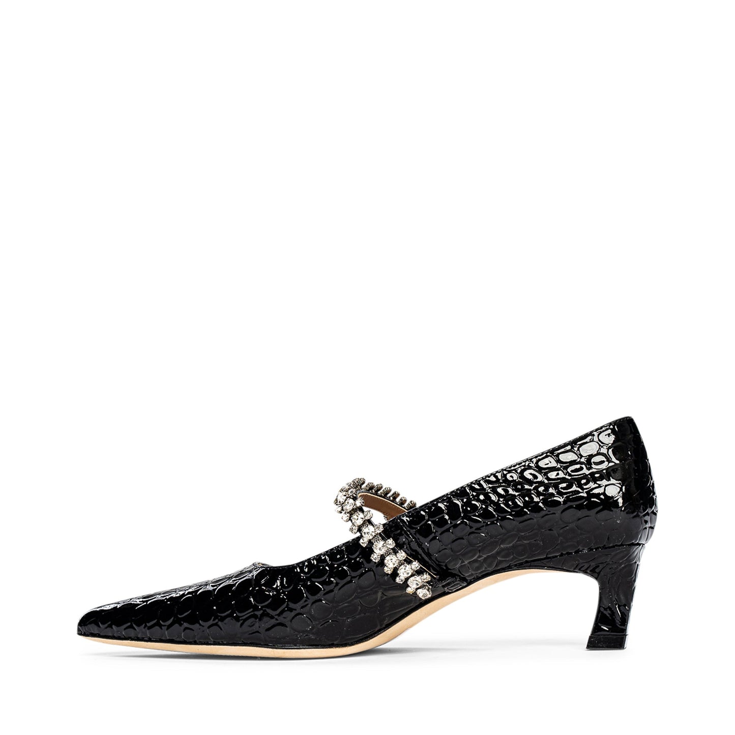 Escarpin en cuir gaufré Antonella