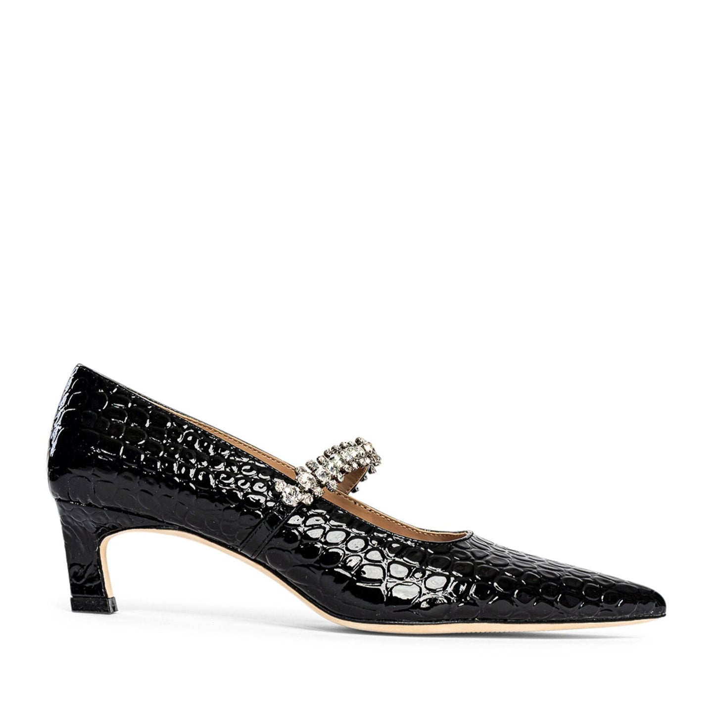 Escarpin en cuir gaufré Antonella