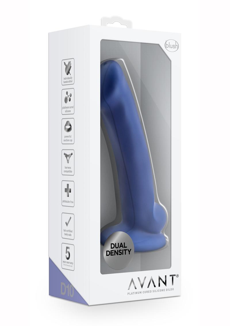 Avant D10 Ergo Mini Dual-Density Silicone Dildo with Suction Cup