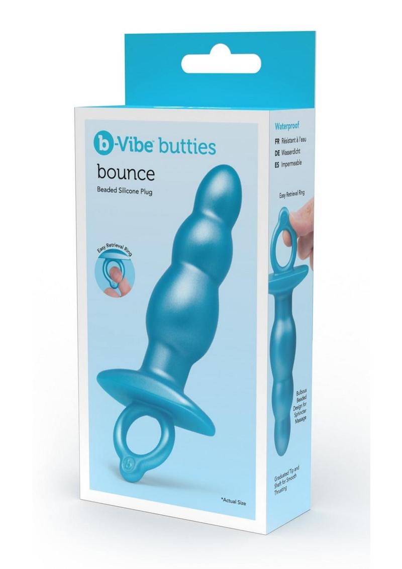 b-Vibe Bounce Beaded Silicone Plug Blue