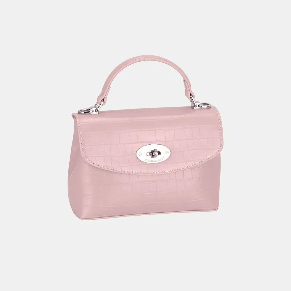 David Jones Textured PU Leather Handbag For Everyday Use