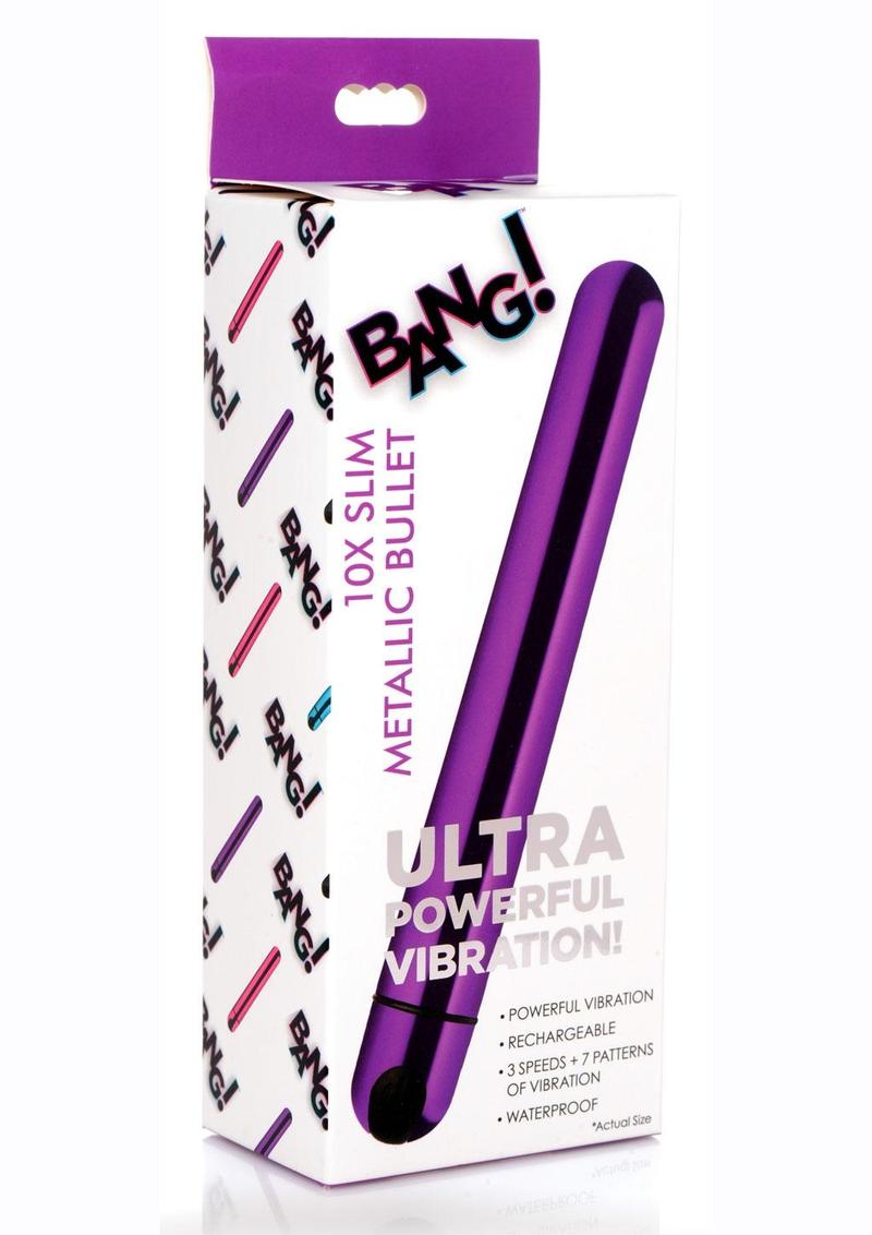 Bang 10x Slim Metallic Bullet Vibrator