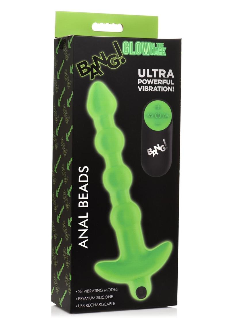 Bang! Glow In The Dark Rechargeable Anal Beads