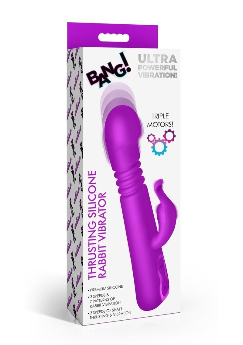 Bang! Thrusting Silicone Rabbit Vibrator