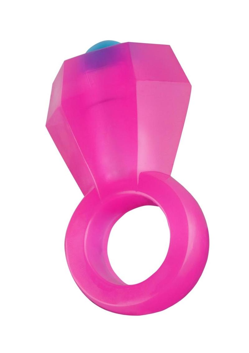 Rock Candy Vibrating Bling Pop Ring With Body Safe Material
