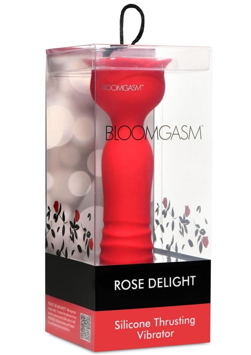 Bloomgasm Rose Delight Recharge Silicone Thrusting Vibrator