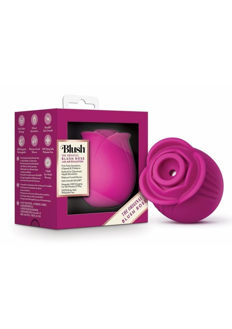 The Original Blush Rose Rechargeable Air Pulse Clitoral Stimulator