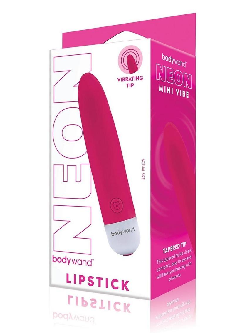Bodywand Neon Mini Vibe Lipstick Tapered Tip Bullet Vibrator
