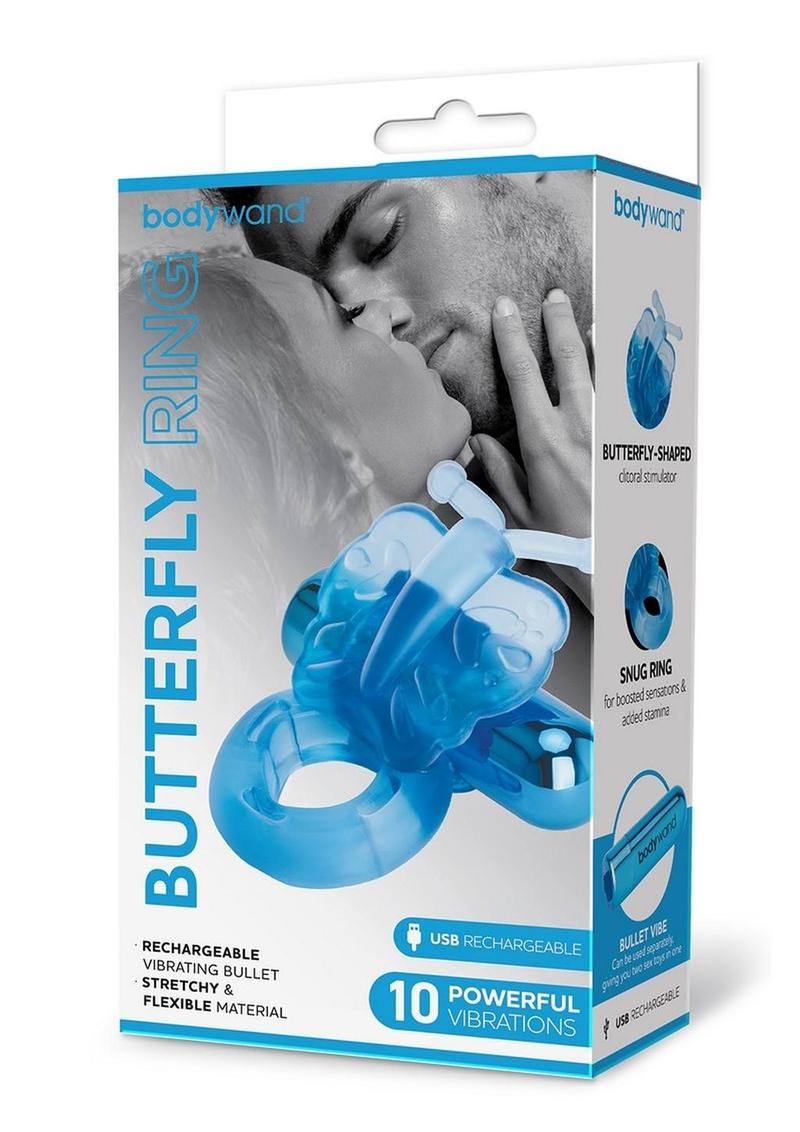 Bodywand Butterfly Ring Vibrating Bullet with Clitoral Stimulator