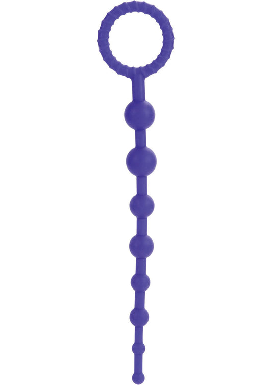 CALEXTICS Booty Call Purple Flexible Silicone Anal Beads