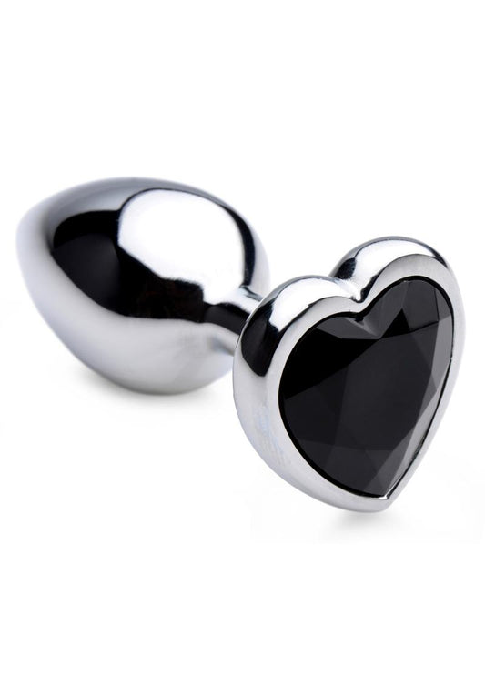 Booty Sparks Black Heart Gem Large Anal Plug