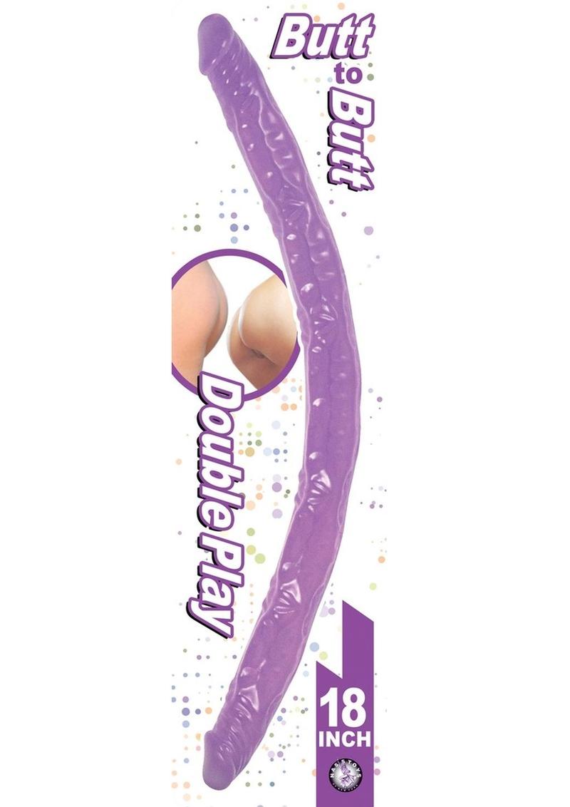 Butt to Butt Double Play 18 Inch Purple Dildo