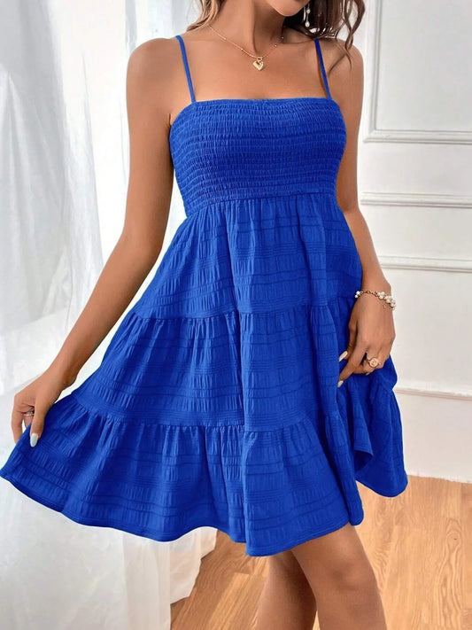 Smocked Tiered Cami Dress