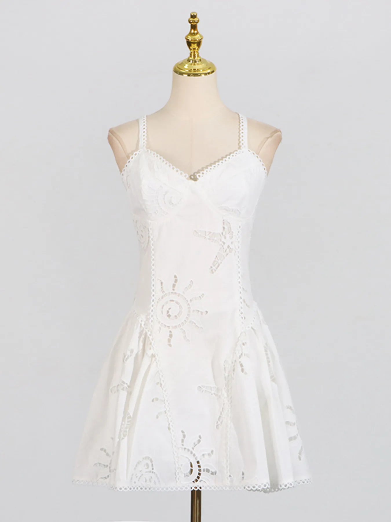 Hollow Out Adjustable Strap Mini Dress