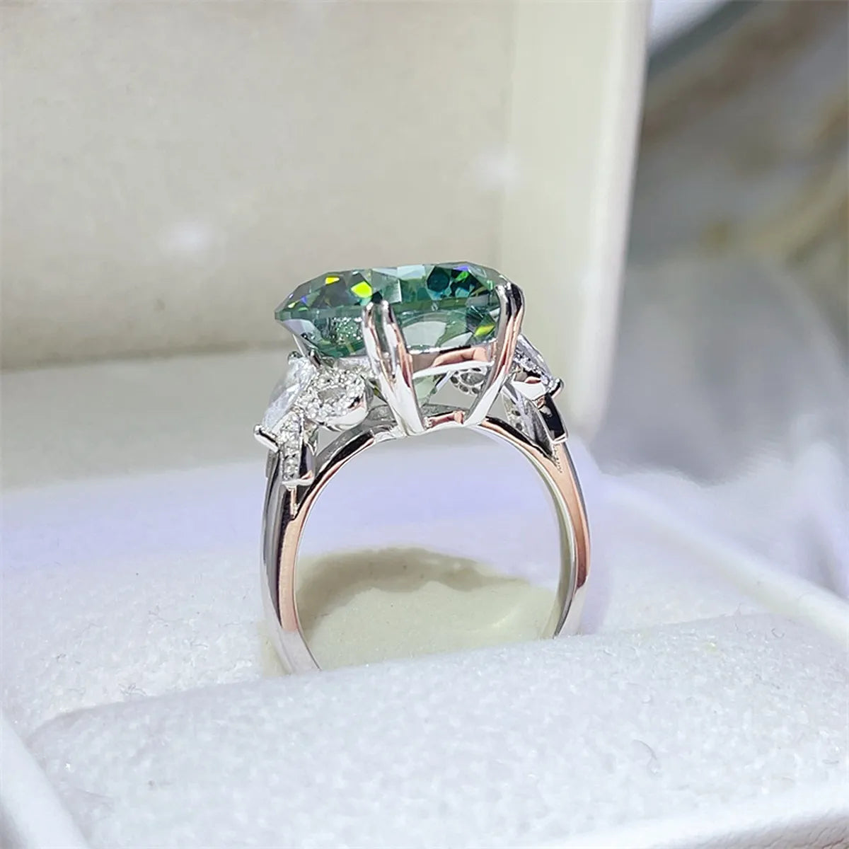 10 Carat Moissanite 925 Sterling Silver Ring
