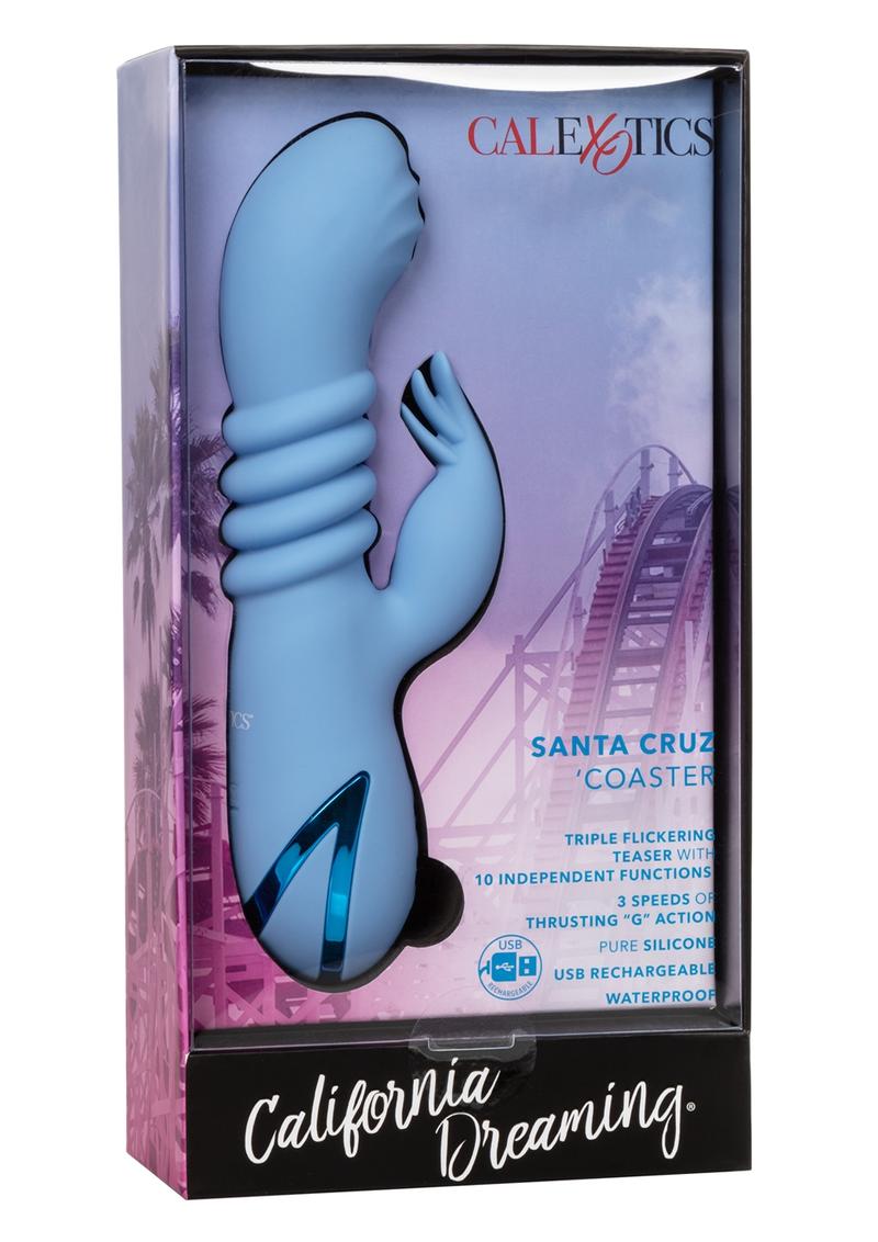 California Dreaming Santa Cruz Coaster Silicone Rabbit Vibrator