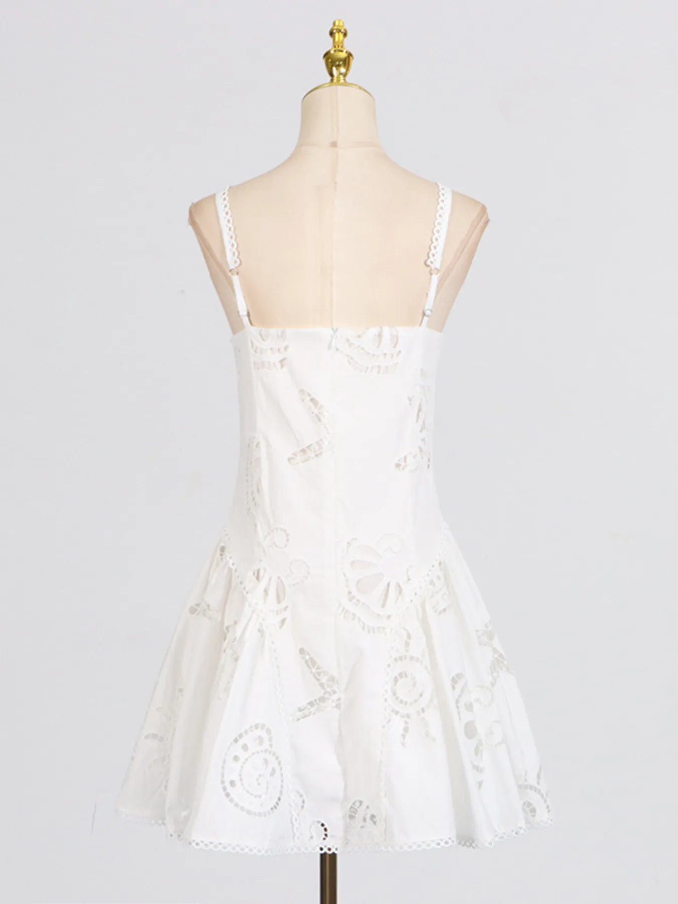 Hollow Out Adjustable Strap Mini Dress