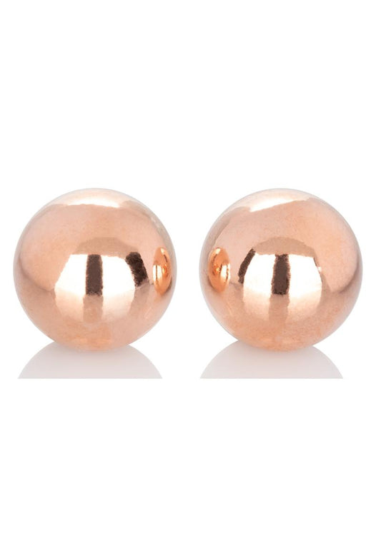 CalExotics Climax Weighted Rose Gold Steel Orgasm Kegel Balls