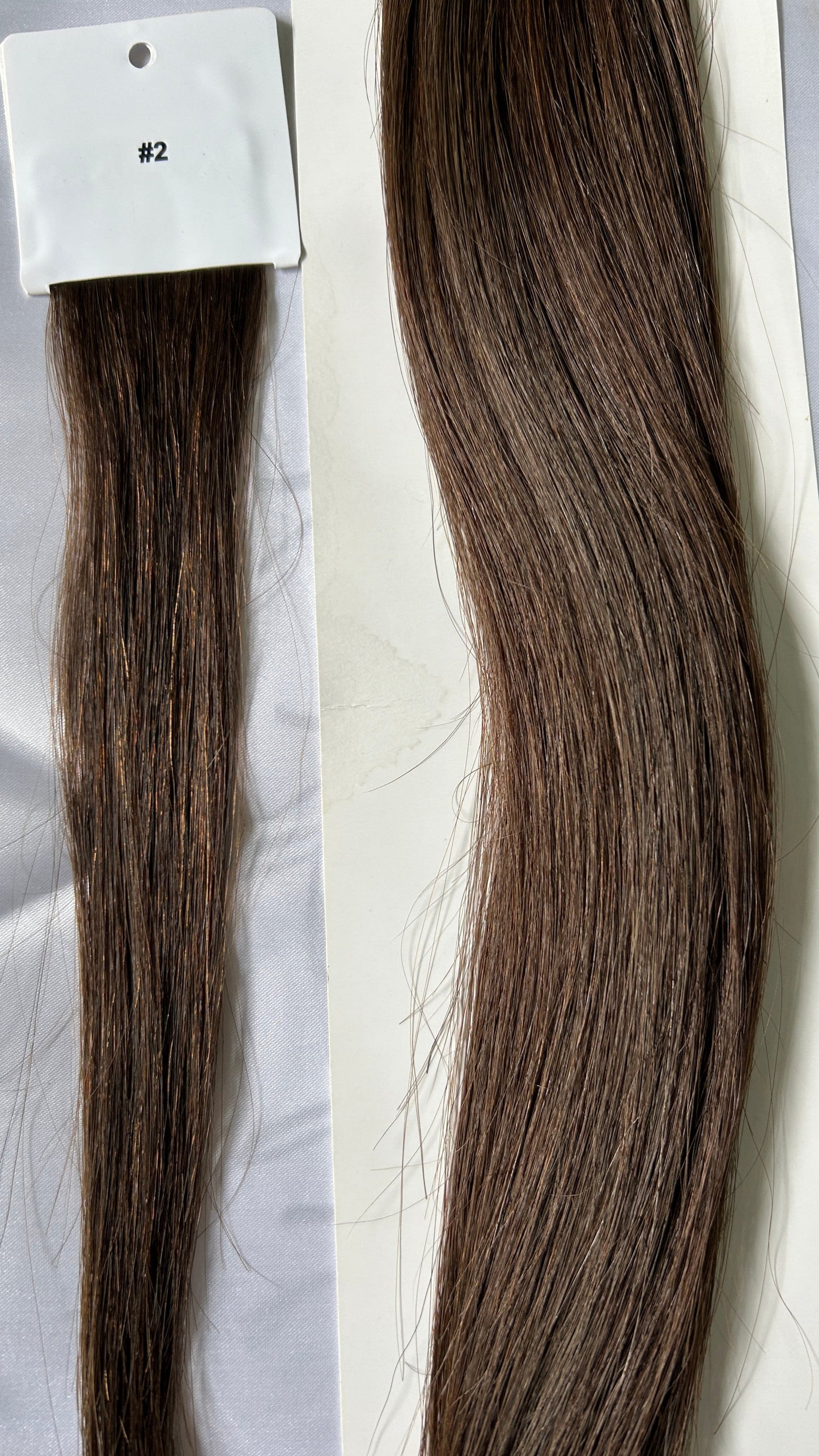 Dark Brown Cuticle Aligned Remy Clip In Hair Extensions Color #2