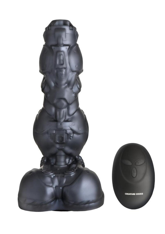 Creature Cocks Cyborg Cock Thrusting And Vibrating Silicone Dildo