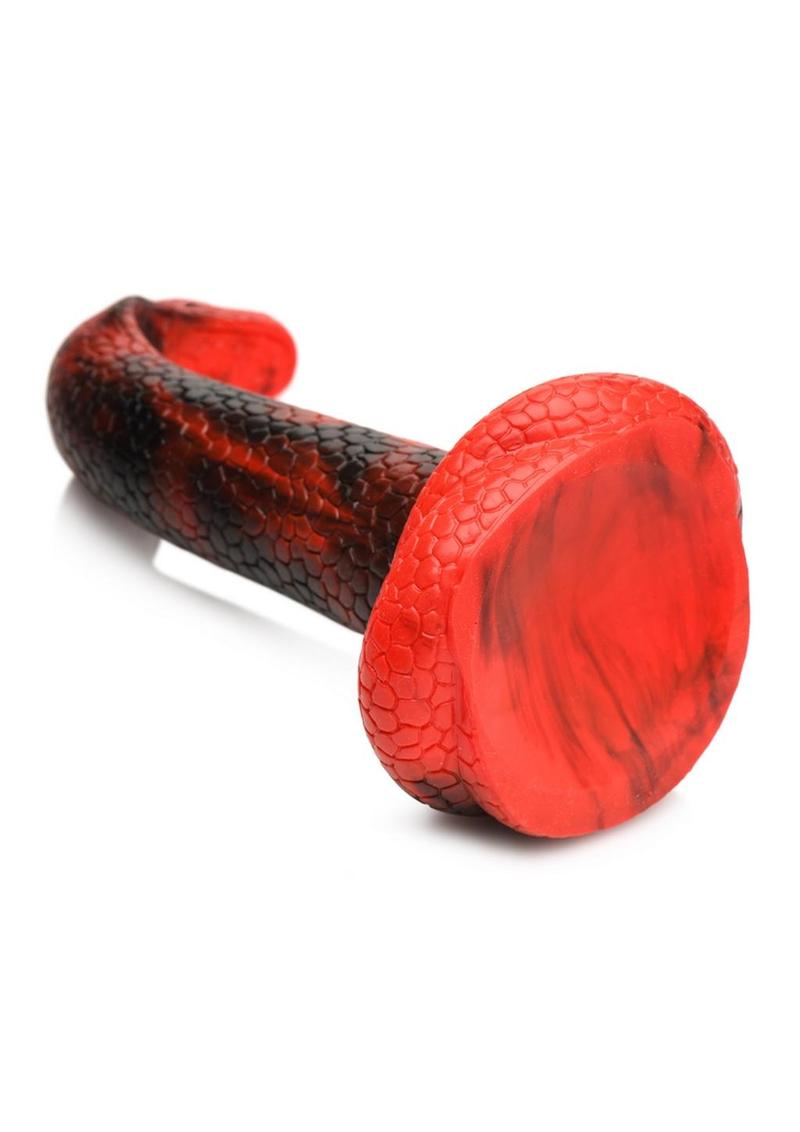 King Cobra Silicone Dildo Black Raging Snake Design