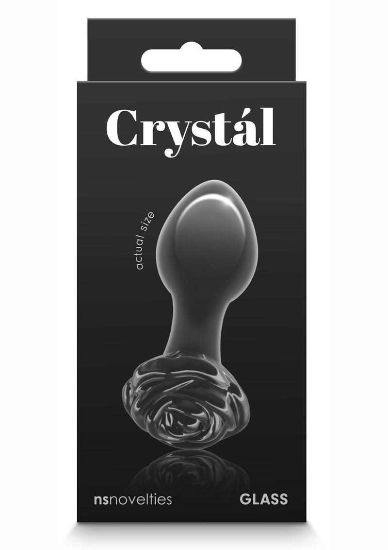 Crystal Premium Glass Rose Probe Elegant Anal Plug