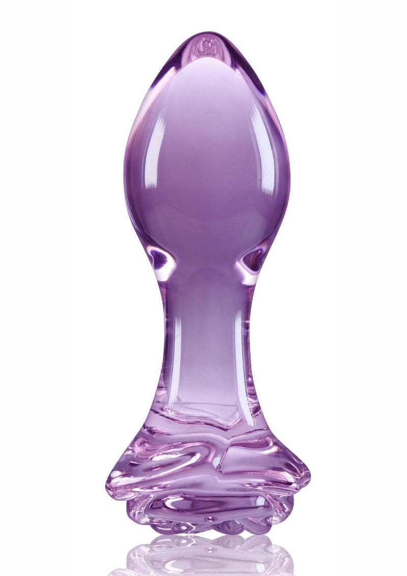Crystal Premium Glass Rose Probe Elegant Anal Plug