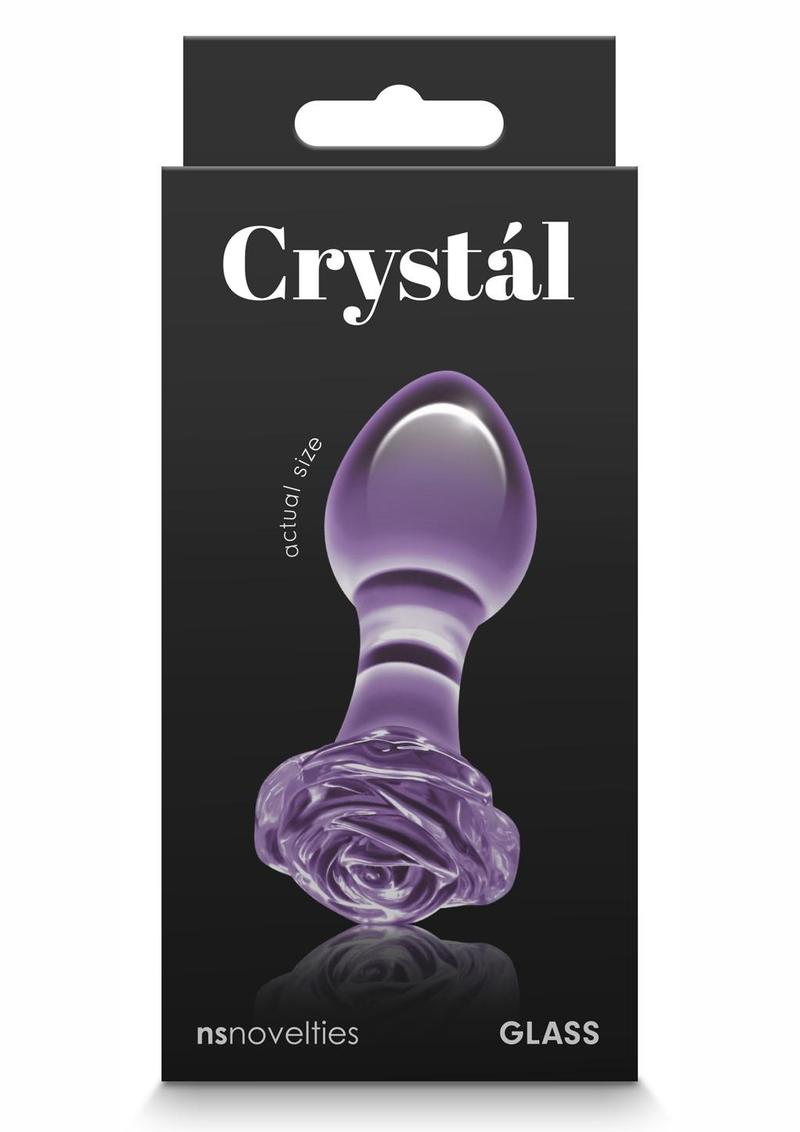 Crystal Premium Glass Rose Probe Elegant Anal Plug