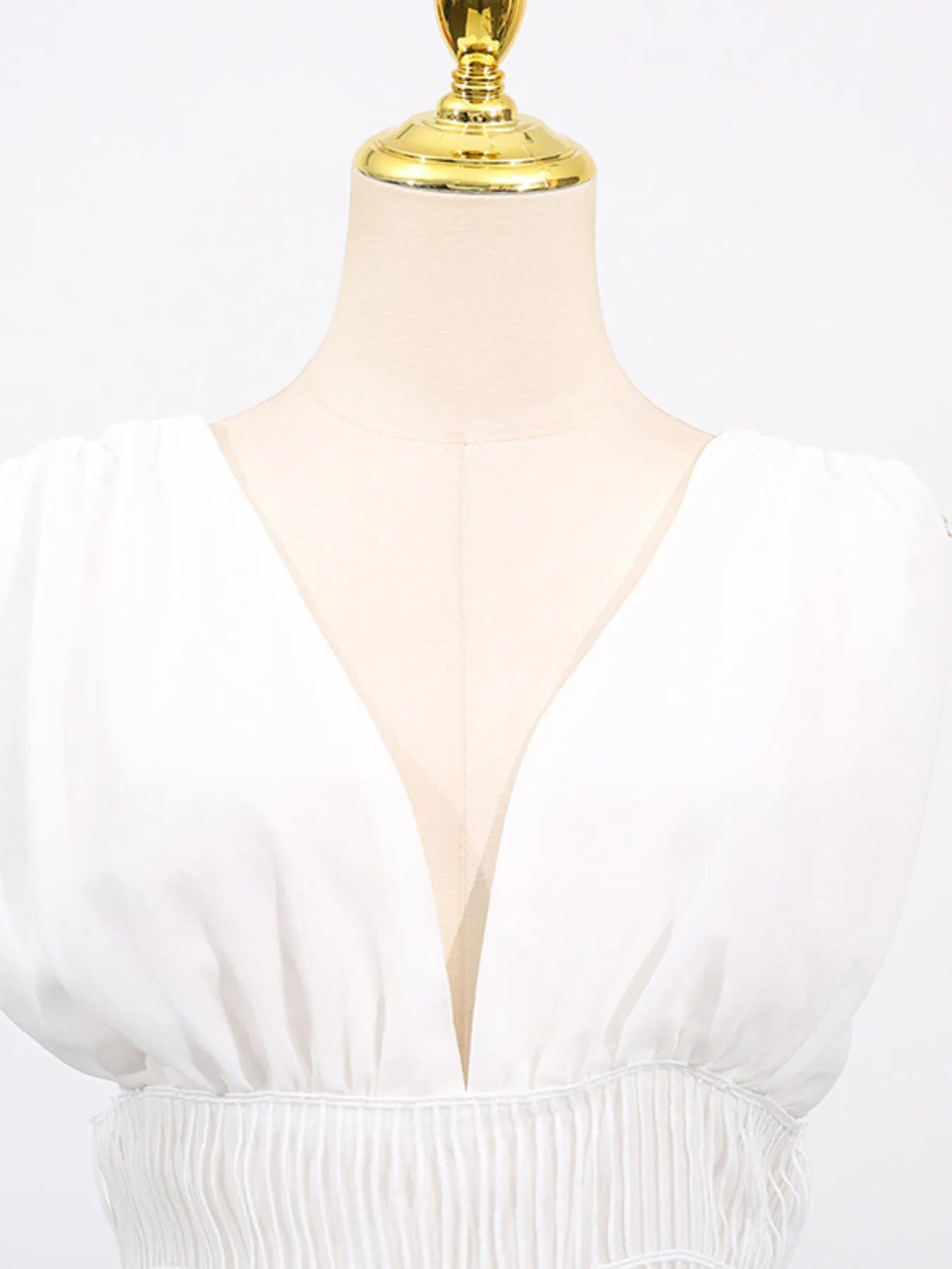 Tiered V-Neck Sleeveless Maxi Dress