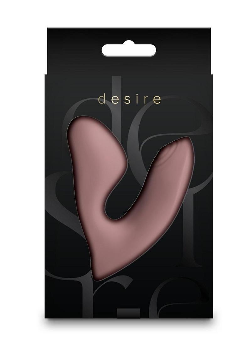 Desire Demure Rechargeable Silicone Vibrator With Clitoral Stimulator